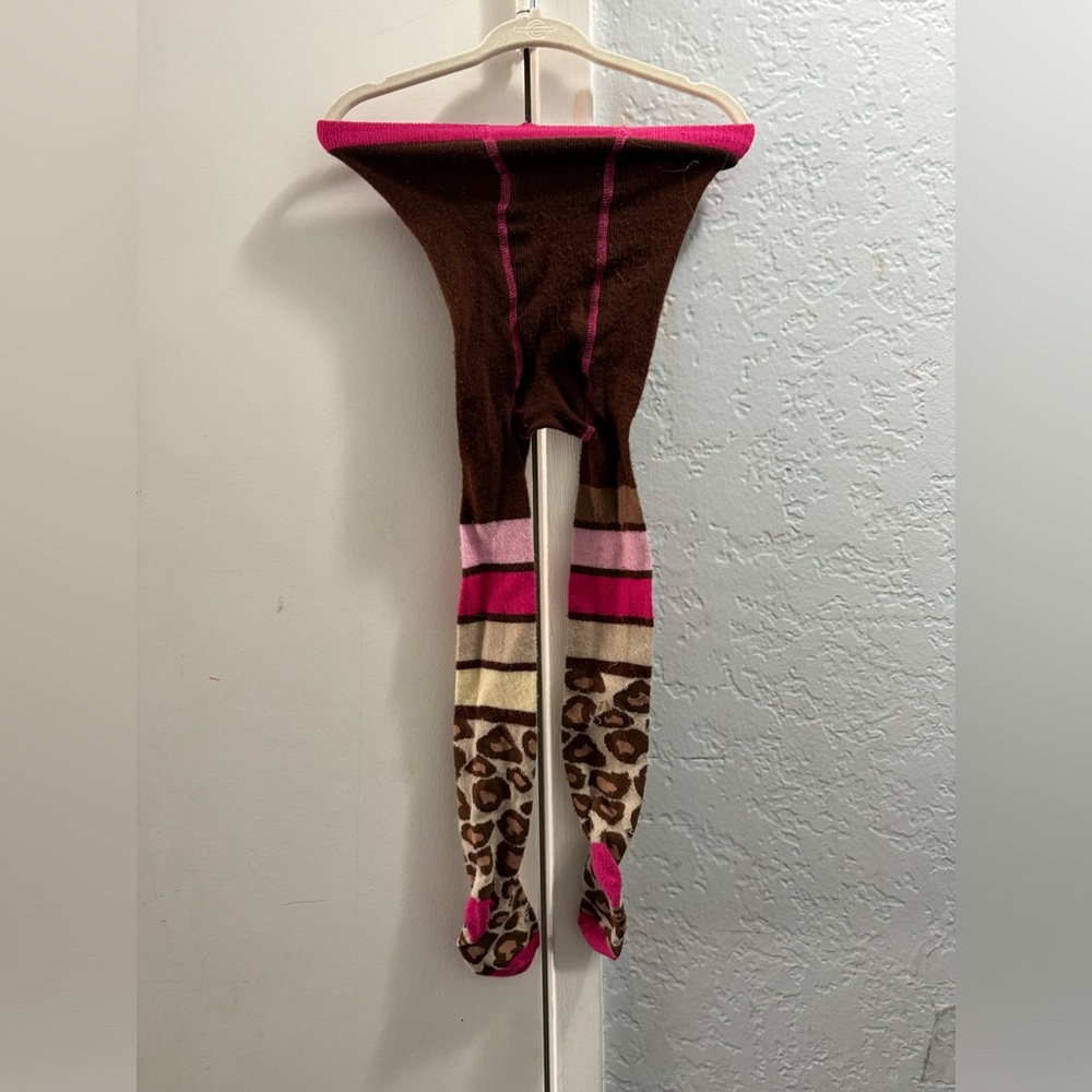 Toddler cheetah warm tights
